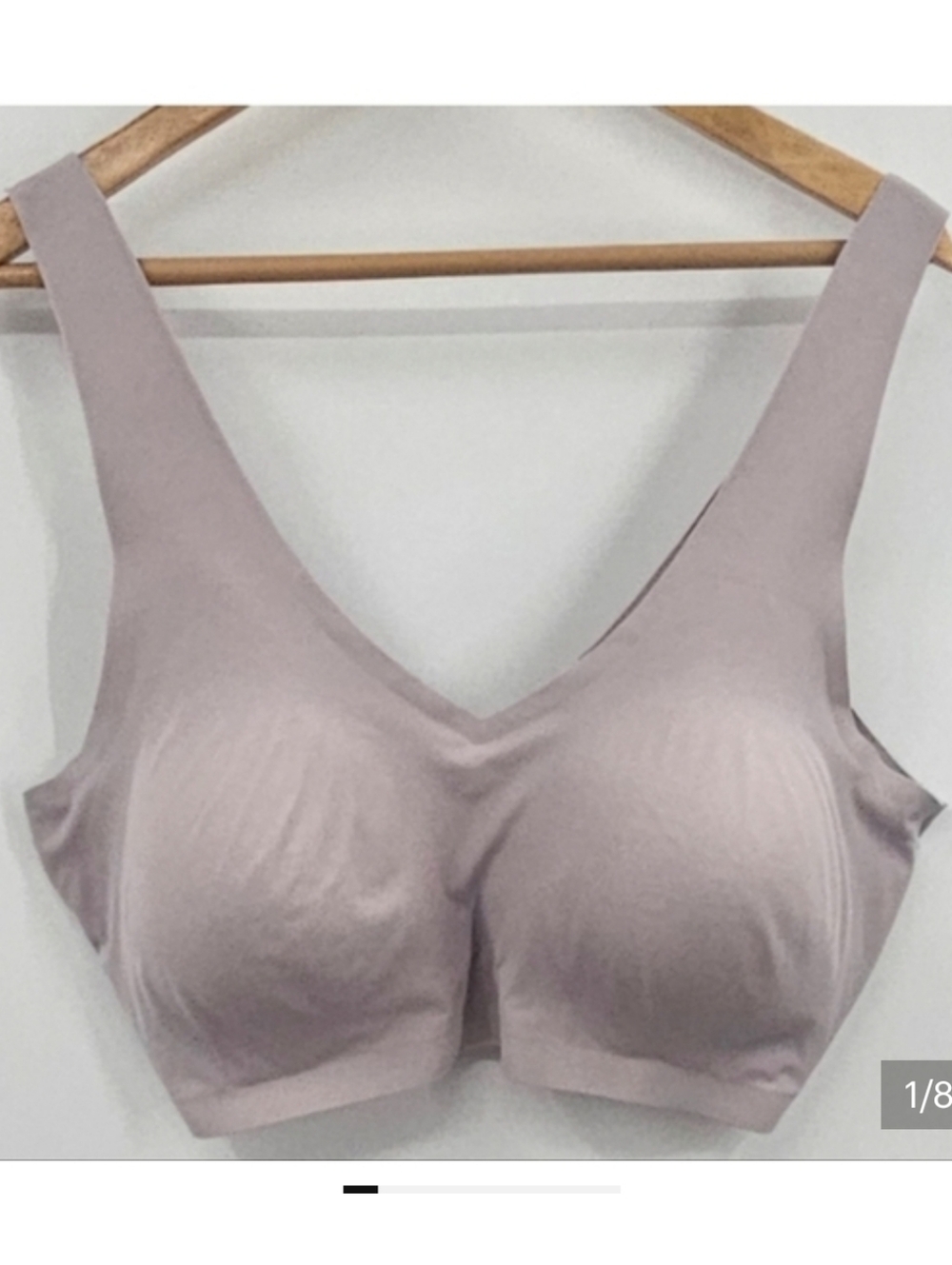 Blake & Co. Feather Luxe V-Neck Molded Cup Bra Violet Purple Size 2X